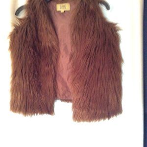 Faux fur vest